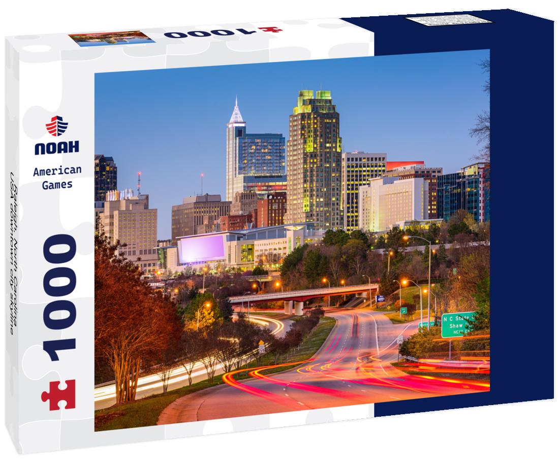 Noah Jigsaw Puzzle Raleigh, North Carolina, USA downtown city skyline 1000 pieces