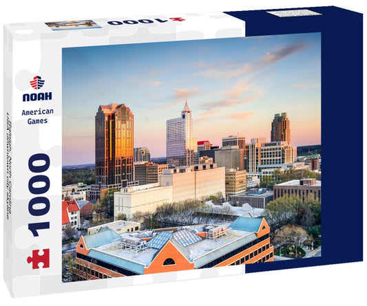 Noah Jigsaw Puzzle Raleigh, North Carolina, USA downtown city skyline 1000 pieces