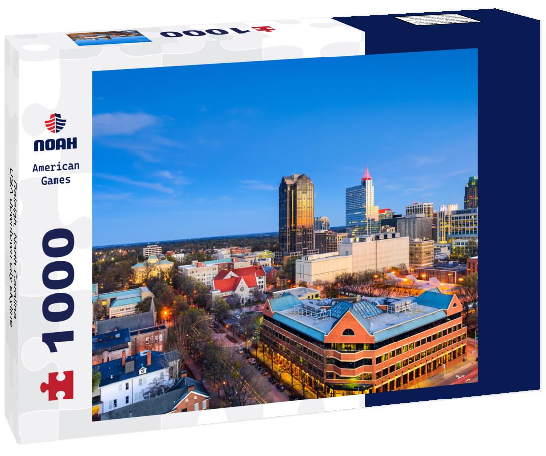 Noah Jigsaw Puzzle Raleigh, North Carolina, USA downtown city skyline 1000 pieces