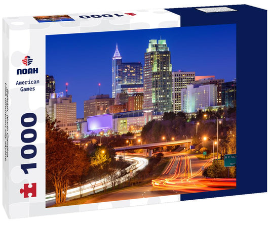 Noah Jigsaw Puzzle Raleigh, North Carolina, USA downtown city skyline 1000 pieces