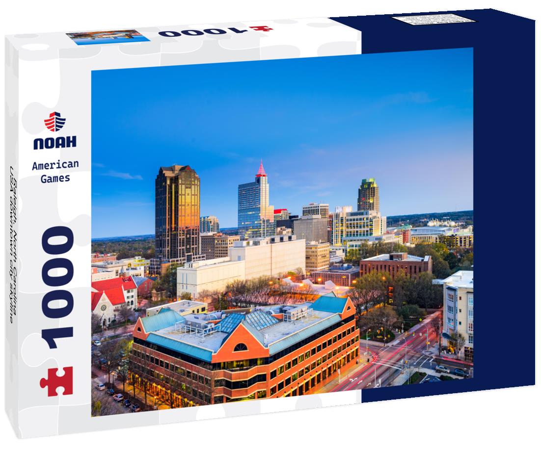 Noah Jigsaw Puzzle Raleigh, North Carolina, USA downtown city skyline 1000 pieces