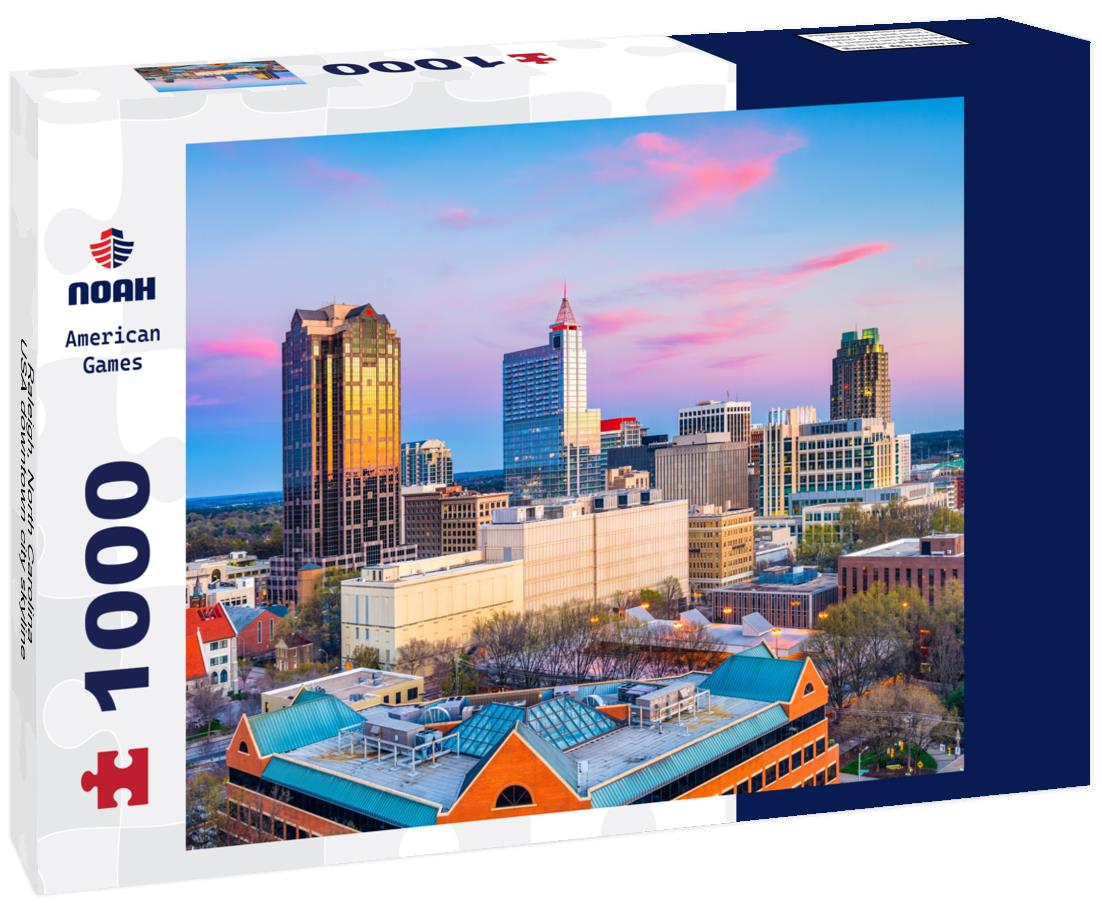 Noah Jigsaw Puzzle Raleigh, North Carolina, USA downtown city skyline 1000 pieces