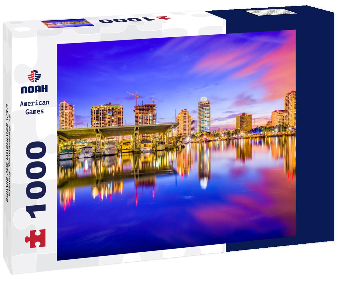 Noah Jigsaw Puzzle St. Petersburg, Florida, USA downtown city skyline 1000 pieces