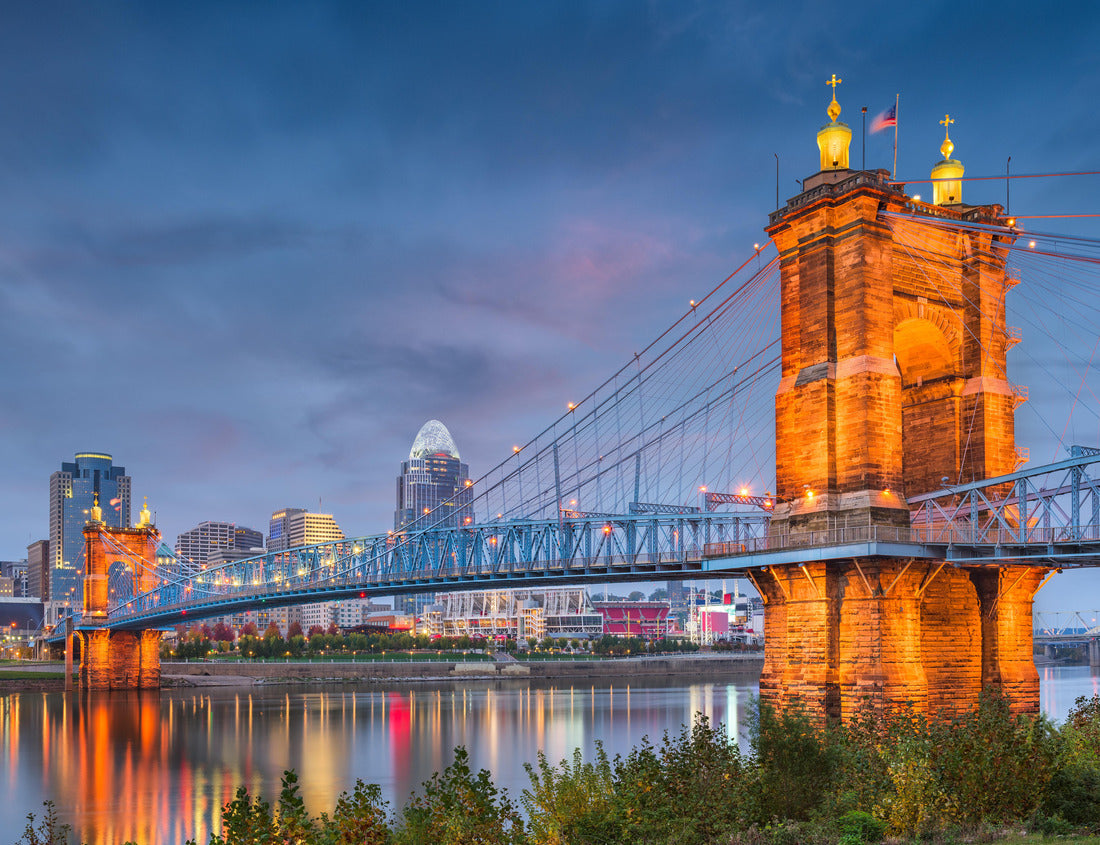 Noah Jigsaw Puzzle Cincinnati, Ohio, USA skyline on the river at dusk 1000 pieces