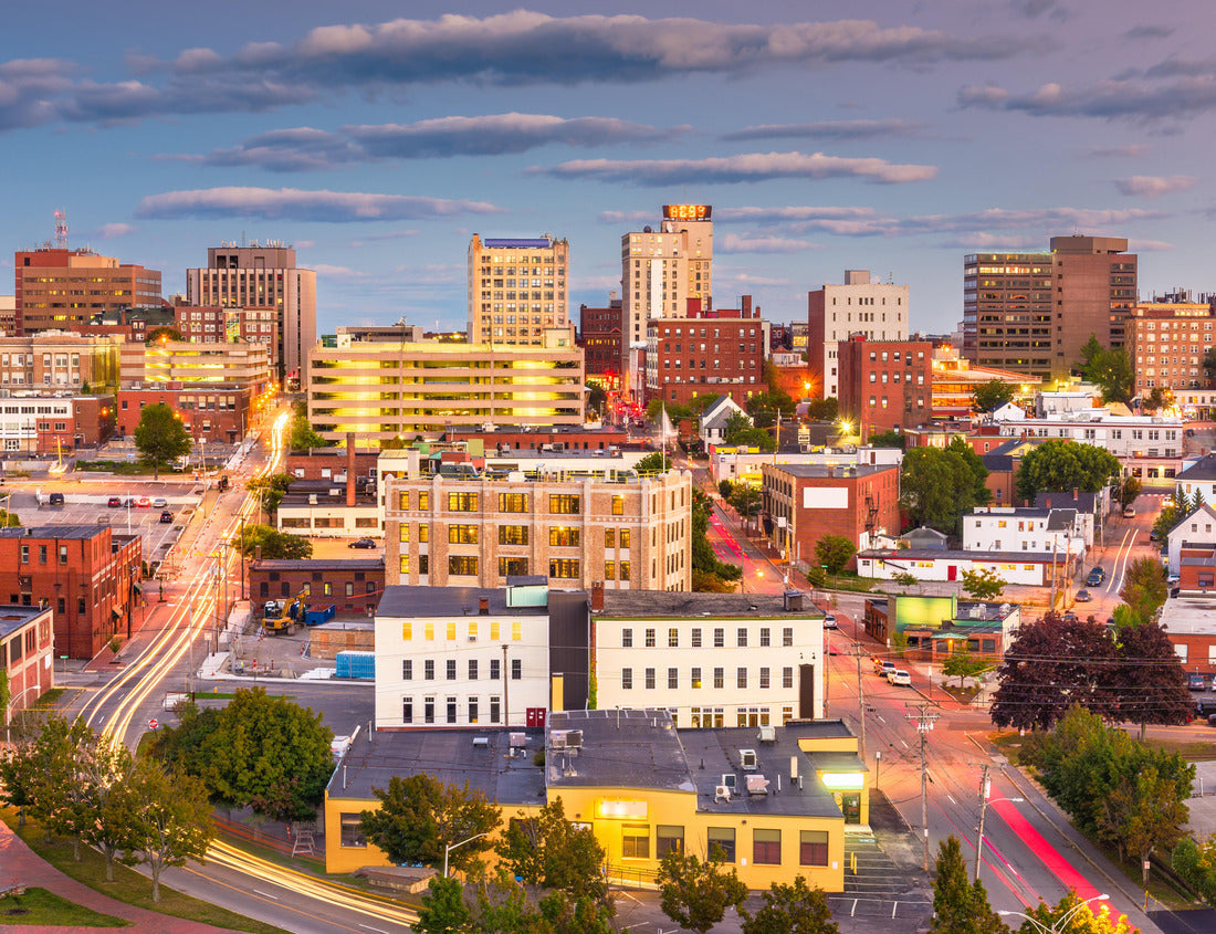 Noah Jigsaw Puzzle Portland, Maine, USA downtown city skyline at dusk 1000 pieces