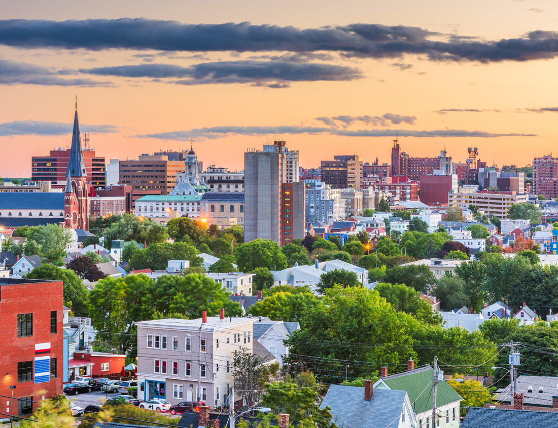 Noah Jigsaw Puzzle Portland, Maine, USA downtown city skyline at dusk 1000 pieces