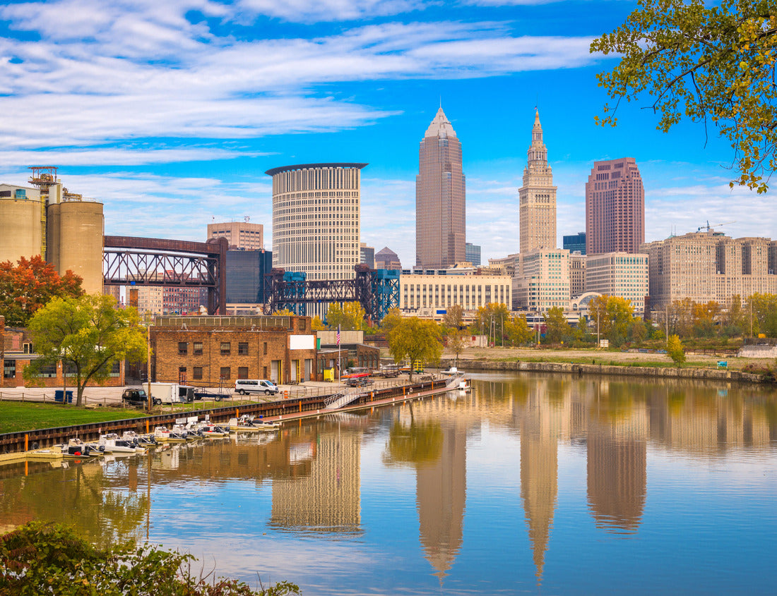 Noah Jigsaw Puzzle Cleveland, Ohio, USA skyline on the Cuyahoga River 1000 pieces