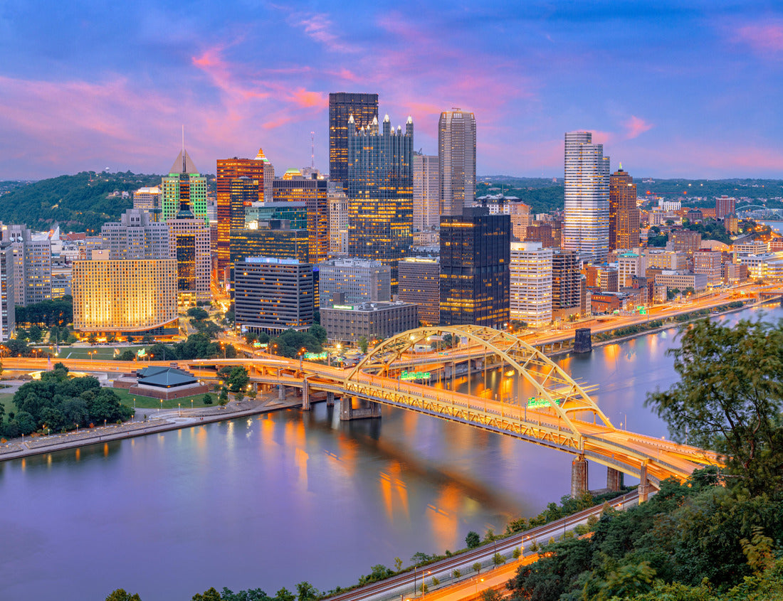 Noah Jigsaw Puzzle Pittsburgh, Pennsylvania, USA city skyline at dusk 1000 pieces