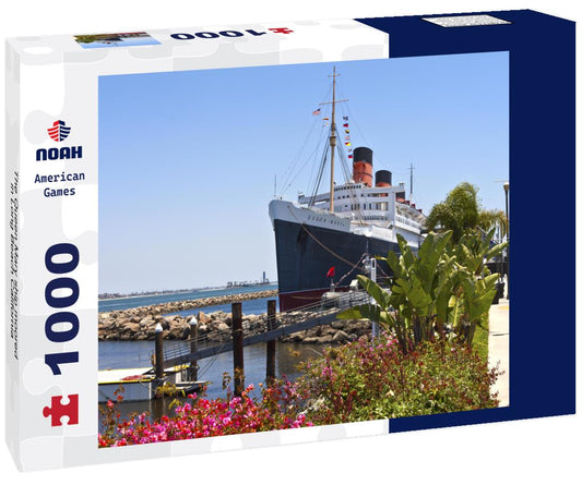 Noah Jigsaw Puzzle The Queen Mary ship moored in Long Beach California 1000 pieces