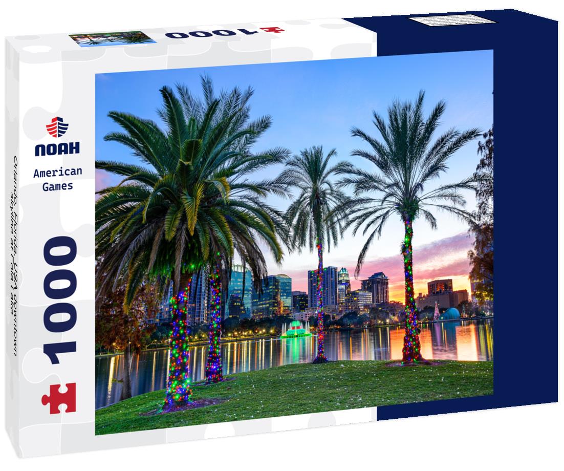 Noah Jigsaw Puzzle Orlando, Florida, USA downtown skyline at Eola Lake 1000 pieces