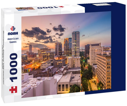 Noah Jigsaw Puzzle Birmingham, Alabama, USA downtown cityscape at dusk 1000 pieces