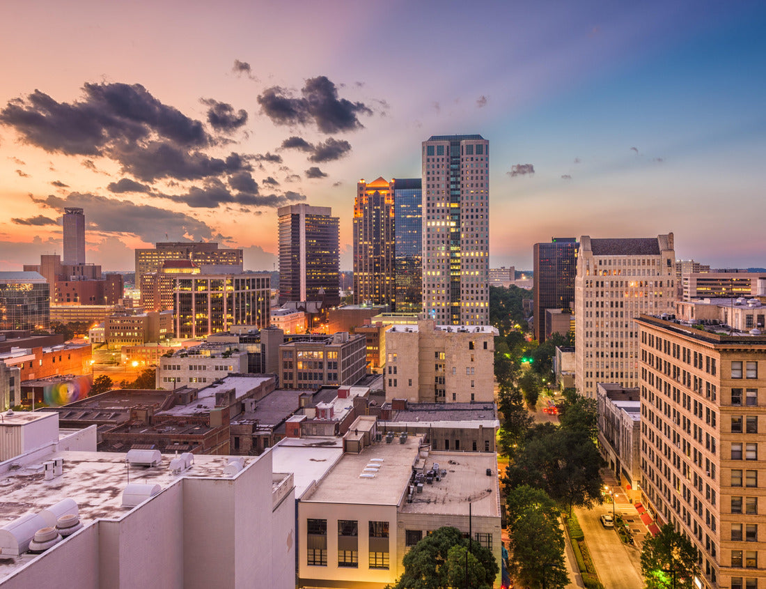 Noah Jigsaw Puzzle Birmingham, Alabama, USA downtown cityscape at dusk 1000 pieces