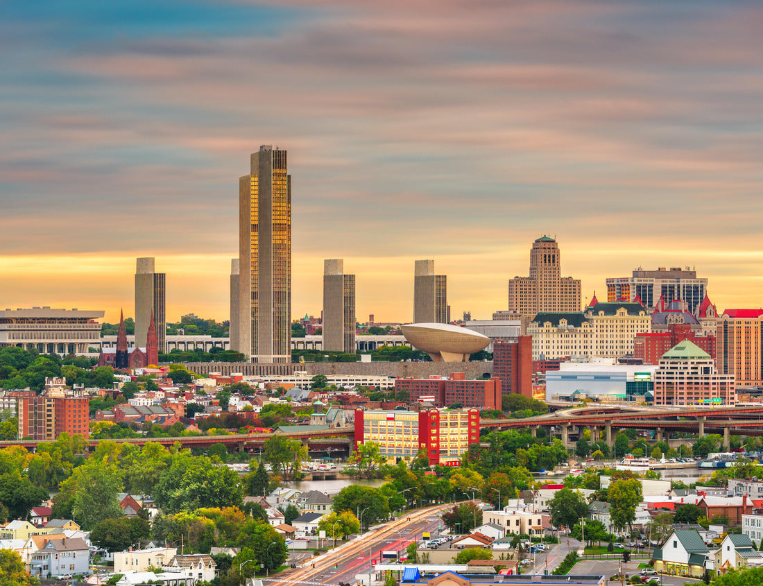 Noah Jigsaw Puzzle Albany, New York, USA downtown city skyline at dusk 1000 pieces