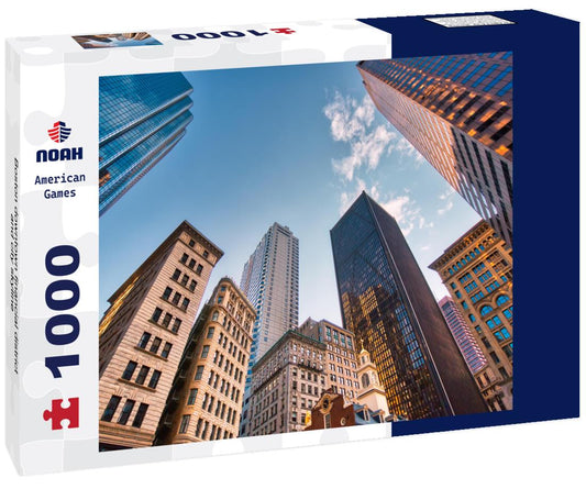 Noah Jigsaw Puzzle Boston downtown financial district and city skyline 1000 pieces