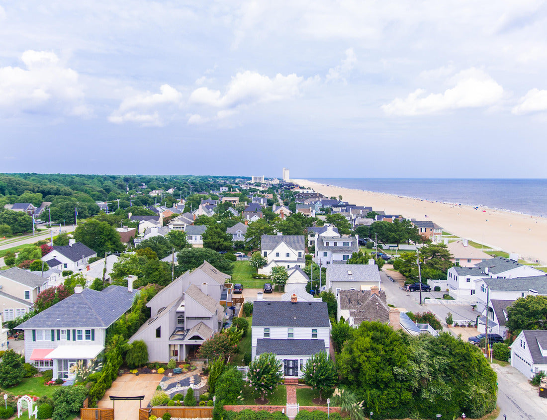 Noah Jigsaw Puzzle View of Virginia Beach Homes and Beach from the Sky 1000 pieces