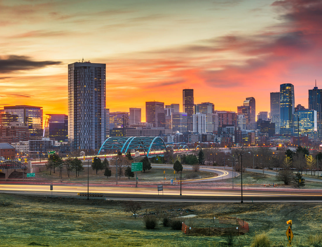 Noah Jigsaw Puzzle Denver, Colorado, USA downtown city skyline at dawn 1000 pieces