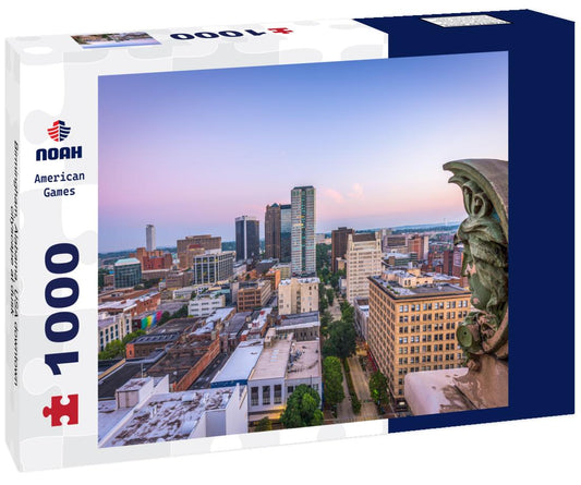 Noah Jigsaw Puzzle Birmingham, Alabama, USA downtown cityscape at dusk 1000 pieces