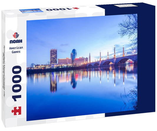 Noah Jigsaw Puzzle Springfield Massachusetts city skyline early morning 1000 pieces