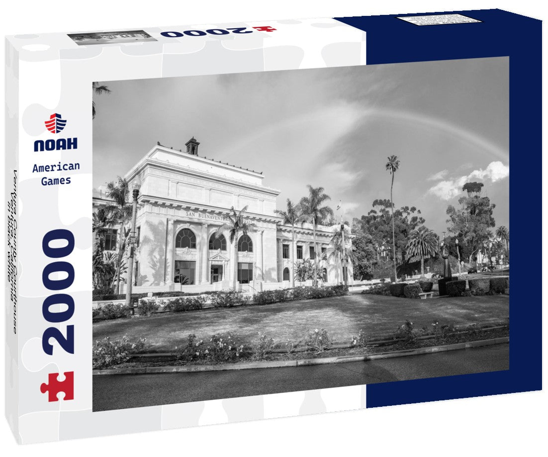 Ventura County Courthouse, Ventura, California 2000pc PuzzleBlack and White
