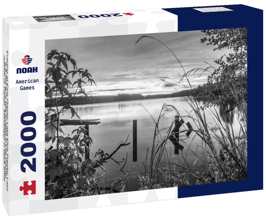 Noah Jigsaw Puzzle Evening at Elvis Presley Lake Elvis Presley Lake is a 322 acre lake located in Lee County, outside of Tupelo, Mississippi in black white 2000 pieces