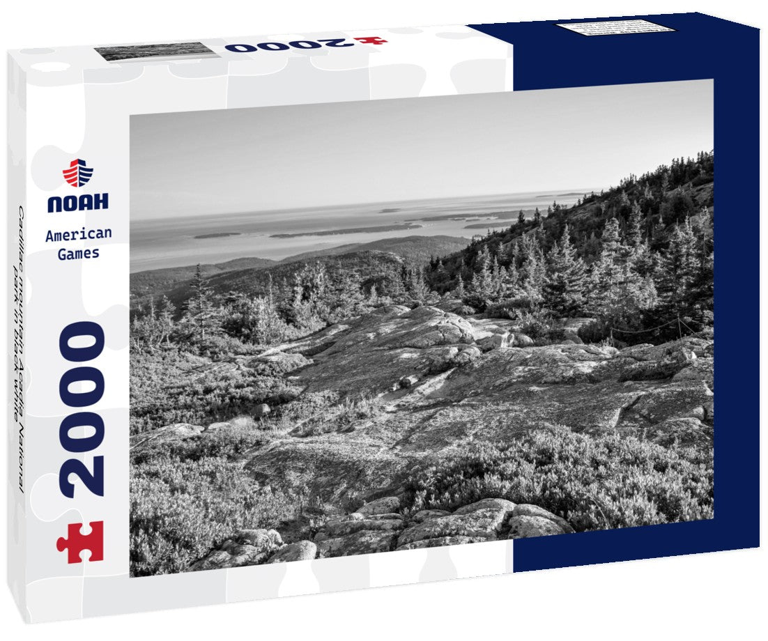 Cadillac mountain Acadia National park 2000pc PuzzleBlack and White