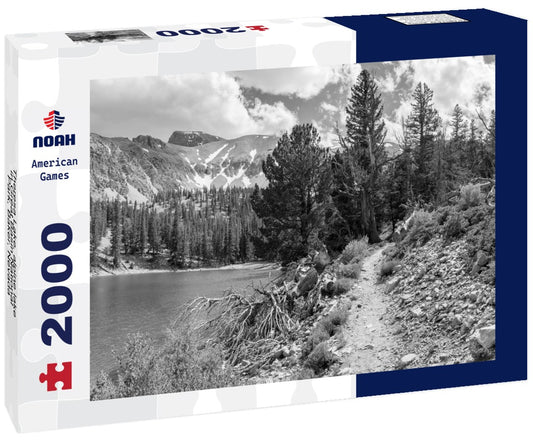 Noah Jigsaw Puzzle Theresa Lake, alpine lake in Great Basin National Park, Baker, Nevada, USA in black white 2000 pieces