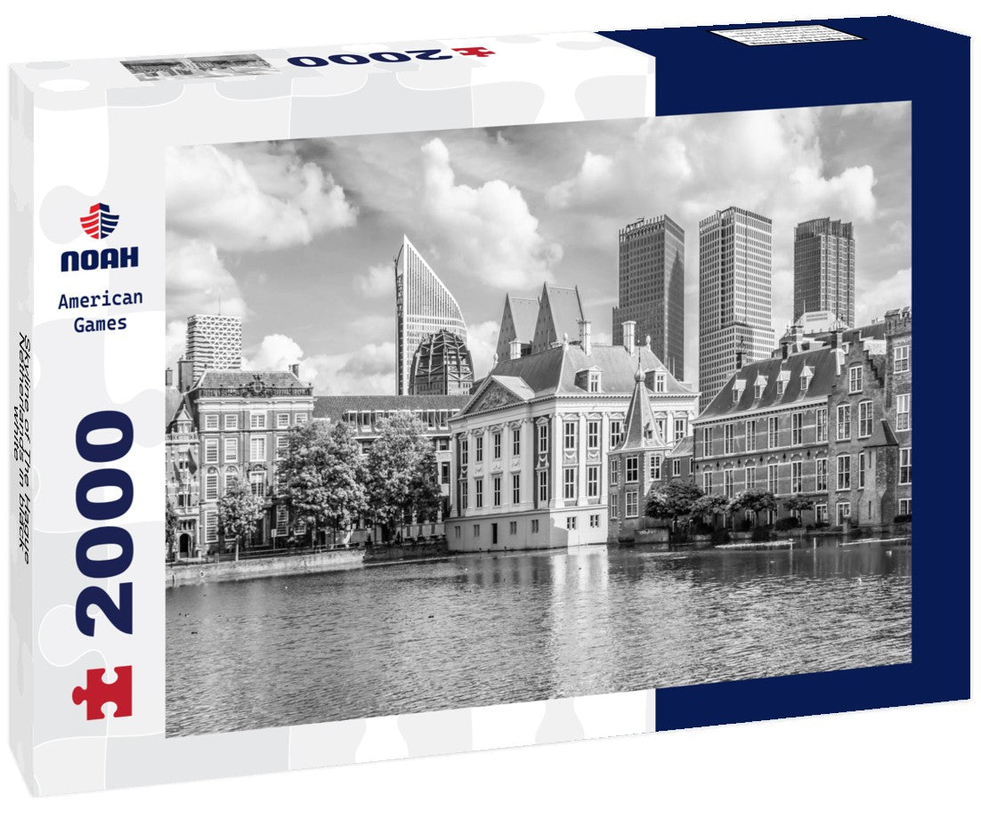 Skyline of The Hague, Netherlands 2000pc PuzzleBlack and White