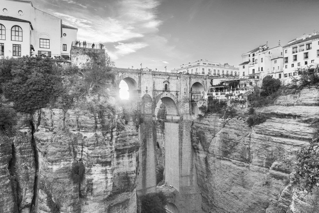 Ronda, Spain at Puente Nuevo Bridge at sunset 2000pc PuzzleBlack and White