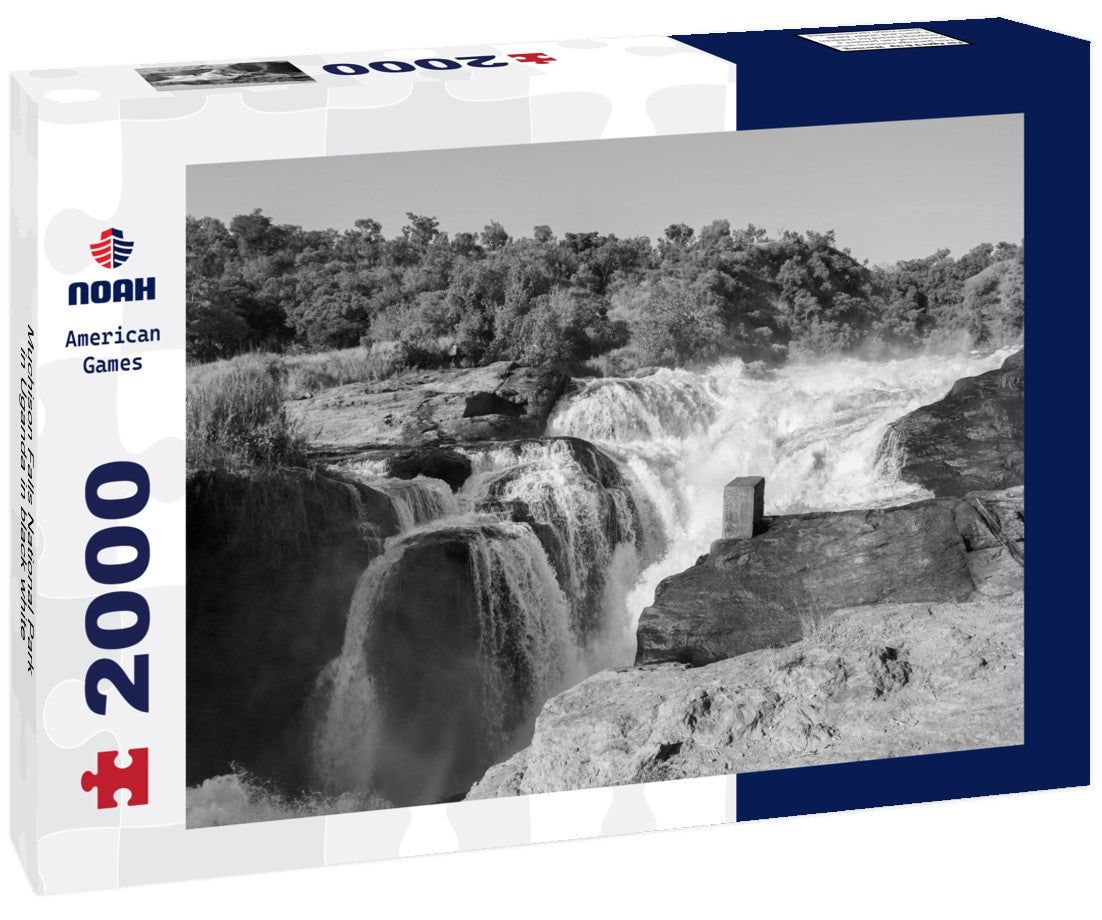Noah Jigsaw Puzzle Muchison Falls National Park in Uganda in black white 2000 pieces