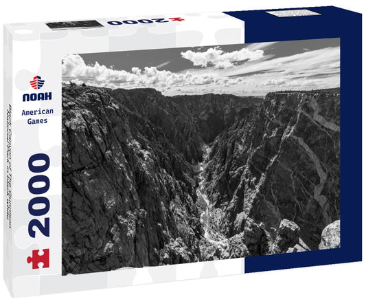 Noah Jigsaw Puzzle Black Canyon of The Gunnison National Park in black white 2000 pieces