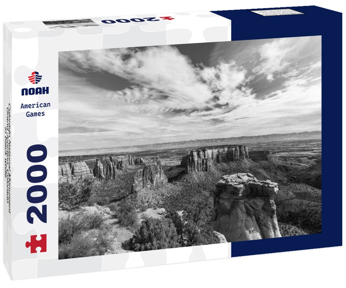 Colorado National Monument, Grand Junction, Colorado 2000pc PuzzleBlack and White