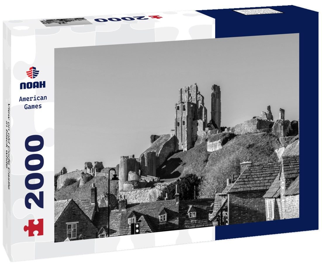 old Corfe Castle 2000pc PuzzleBlack and White