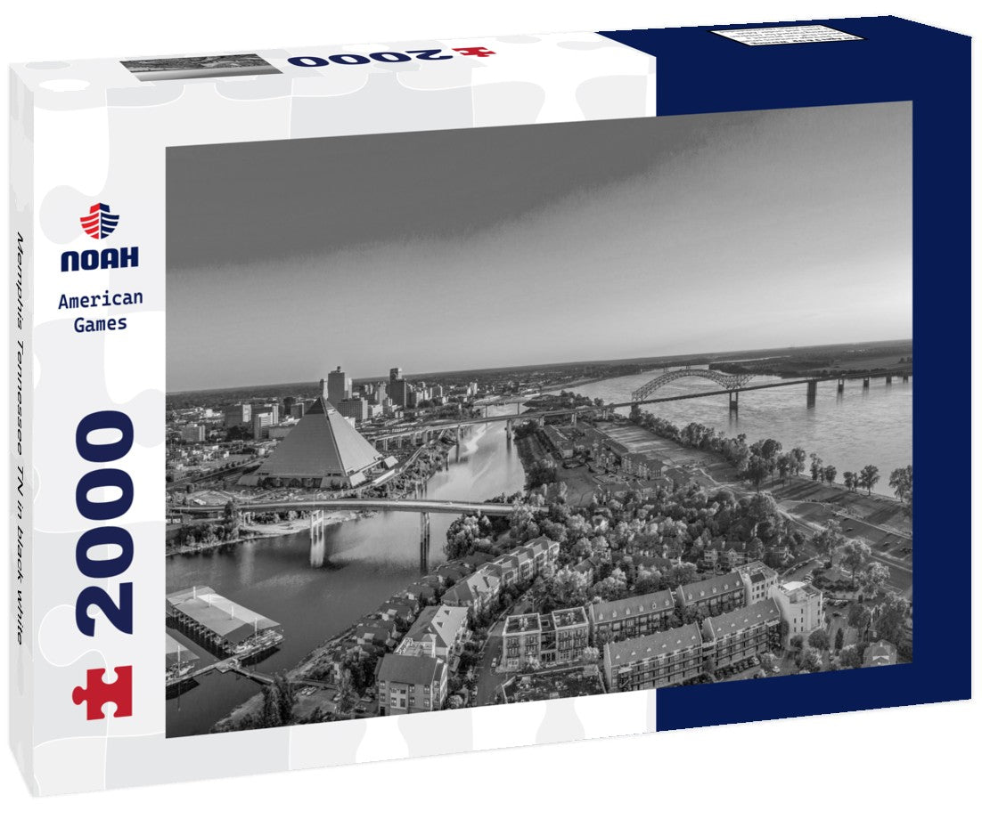 Memphis Tennessee TN 2000pc PuzzleBlack and White