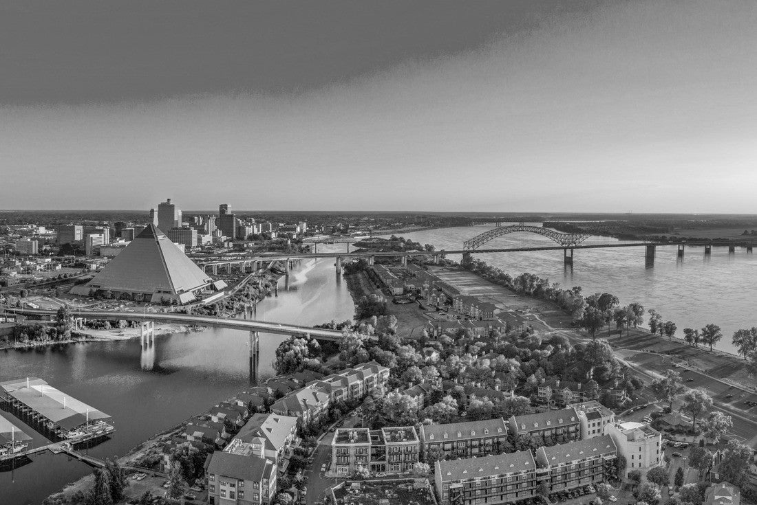 Memphis Tennessee TN 2000pc PuzzleBlack and White