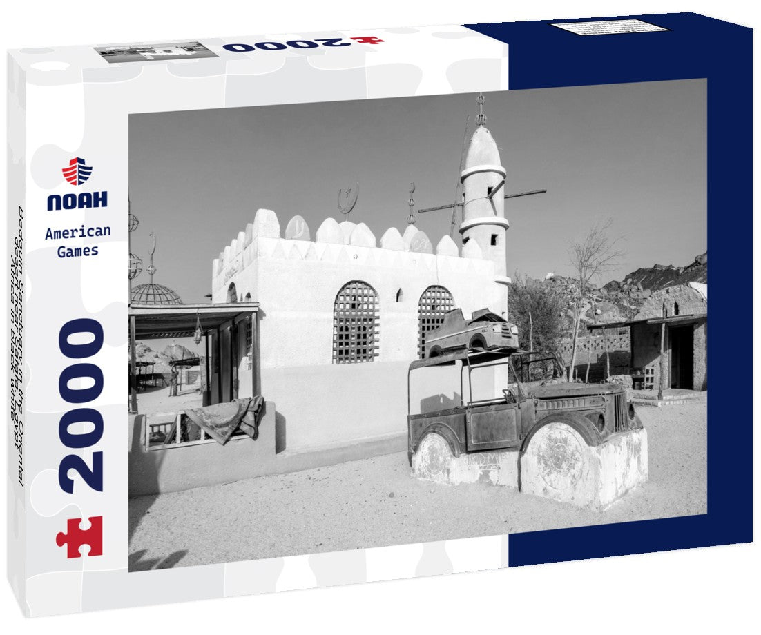 Bedouin Sanctuary in the Oriental desert near Safafa, Egypt, Africa 2000pc PuzzleBlack and White