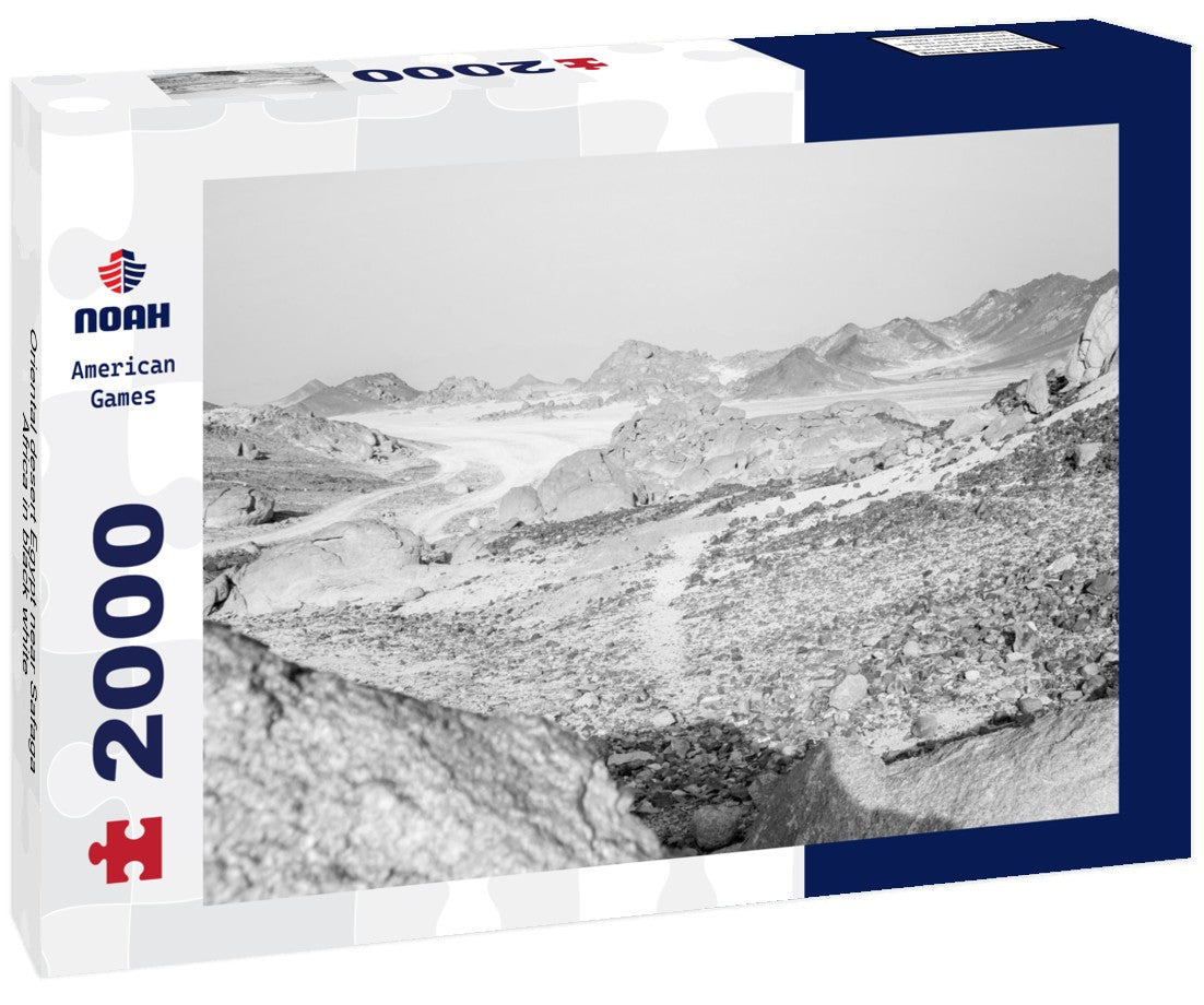 Noah Jigsaw Puzzle Oriental desert Egypt near Safaga, Africa in black white 2000 pieces
