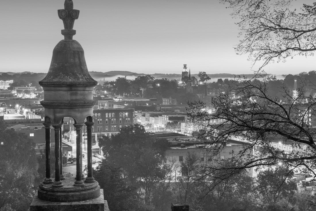 Rome, Georgia, USA Downtown historic cityscape at dusk 2000pc PuzzleBlack and White