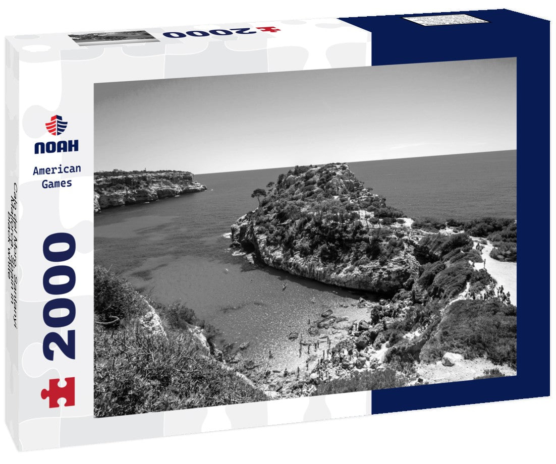 Calo del Moro, Santanyi, Mallorca, Spain 2000pc PuzzleBlack and White