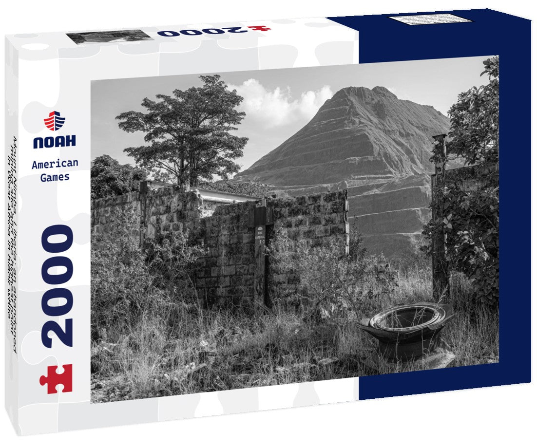 Noah Jigsaw Puzzle Mount Nimba, Liberia: an abandoned mining site and the highest point in West Africa in black white 2000 pieces