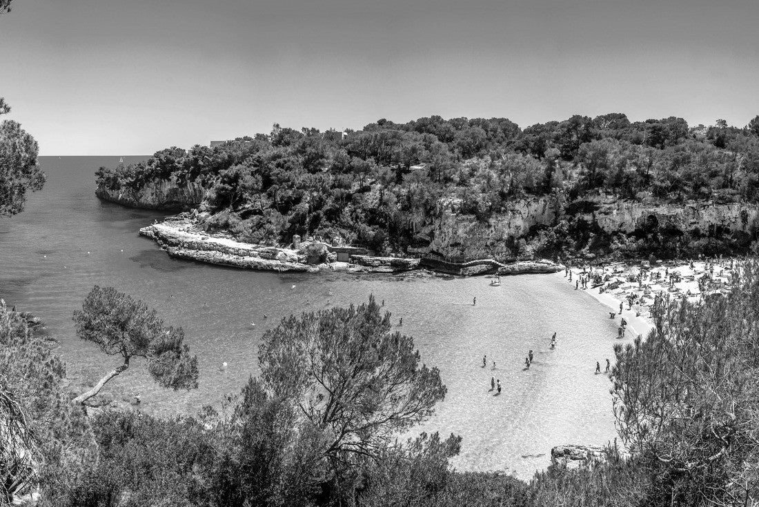 Cala Llombards, Santanyí, Mallorca, Spain 2000pc PuzzleBlack and White