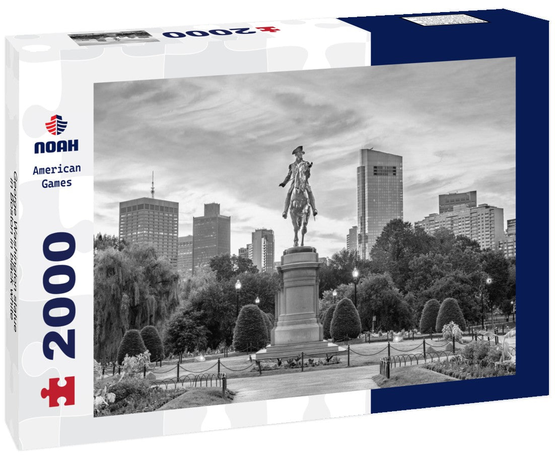 George Washington statue in Boston 2000pc PuzzleBlack and White