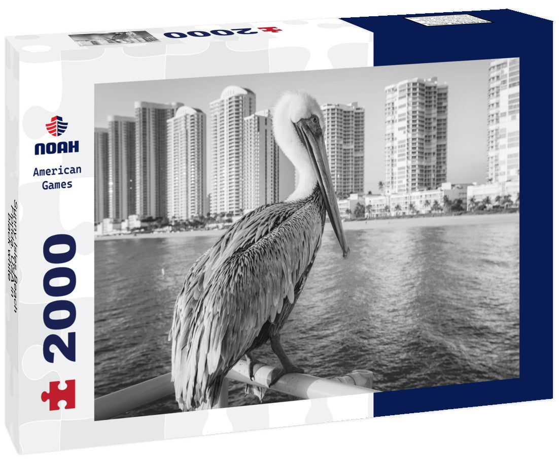 Sunny Isles Beach, Florida, USA 2000pc PuzzleBlack and White