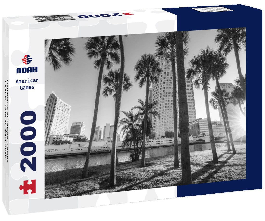Downtown of Tampa. Tampa, Florida, USA 2000pc PuzzleBlack and White