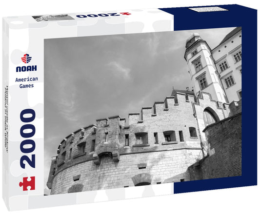 Wawel castle in Krakow, Poland 2000pc PuzzleBlack and White