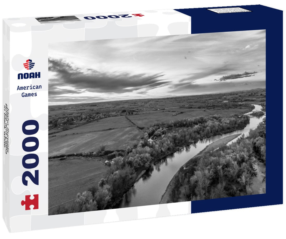 Idaho Sunsets - Boise and Letha 2000pc PuzzleBlack and White