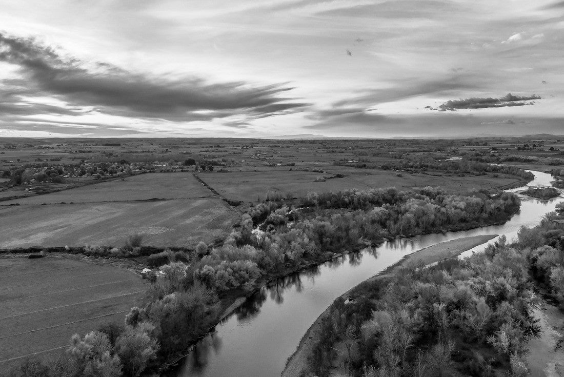 Idaho Sunsets - Boise and Letha 2000pc PuzzleBlack and White