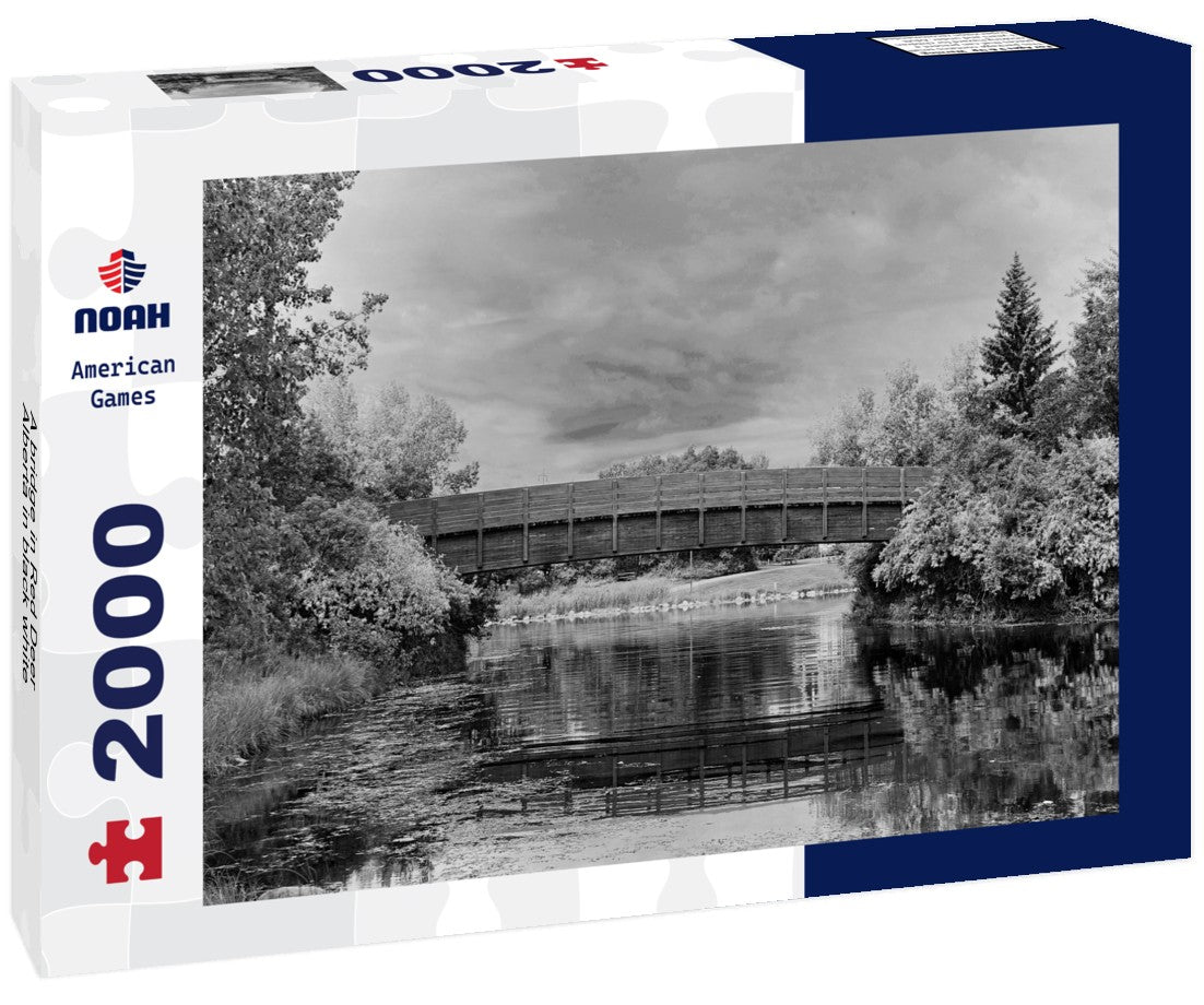 A bridge in Red Deer, Alberta 2000pc PuzzleBlack and White