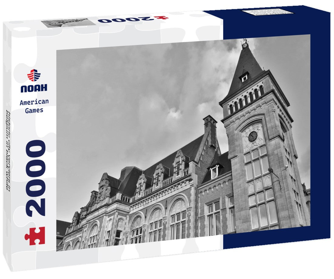 historic city verviers in belgium 2000pc PuzzleBlack and White