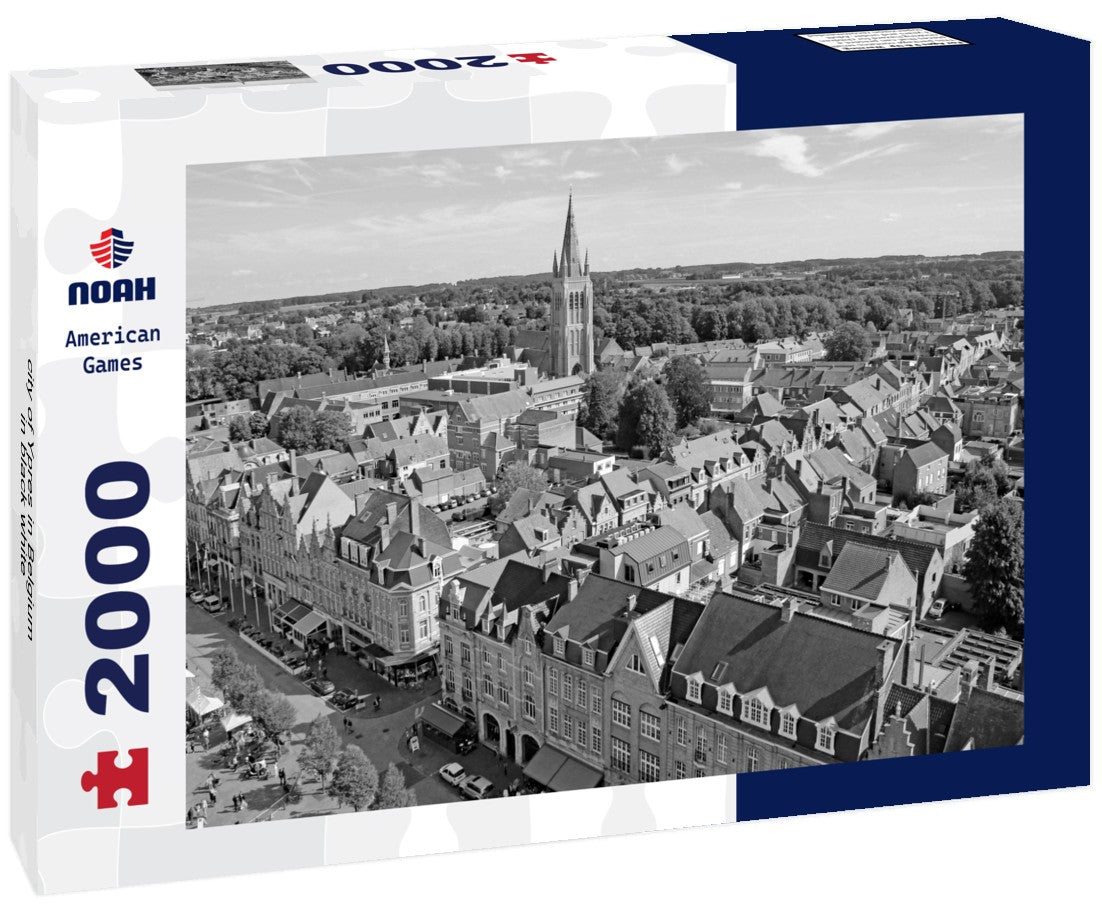 city of Ypres in Belgium 2000pc PuzzleBlack and White