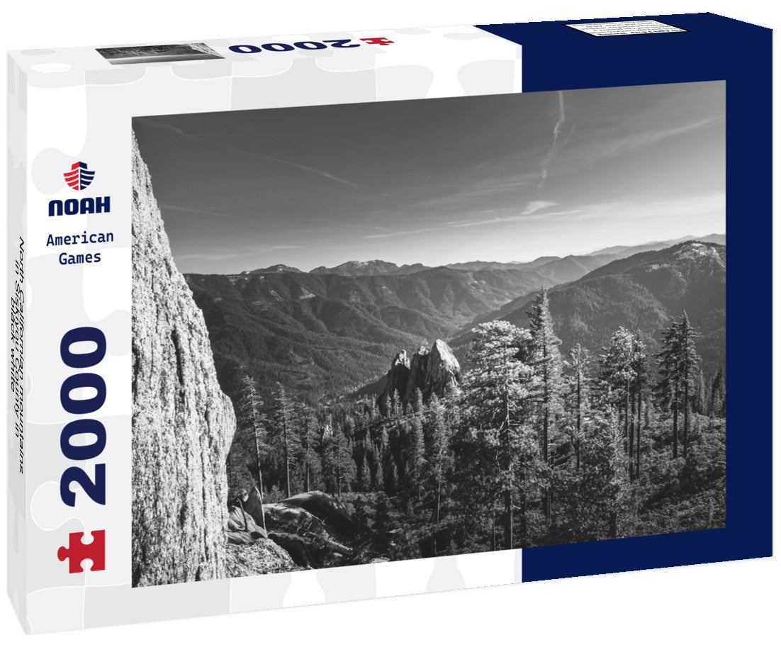 North Californian mountains in Siskiyou County 2000pc PuzzleBlack and White